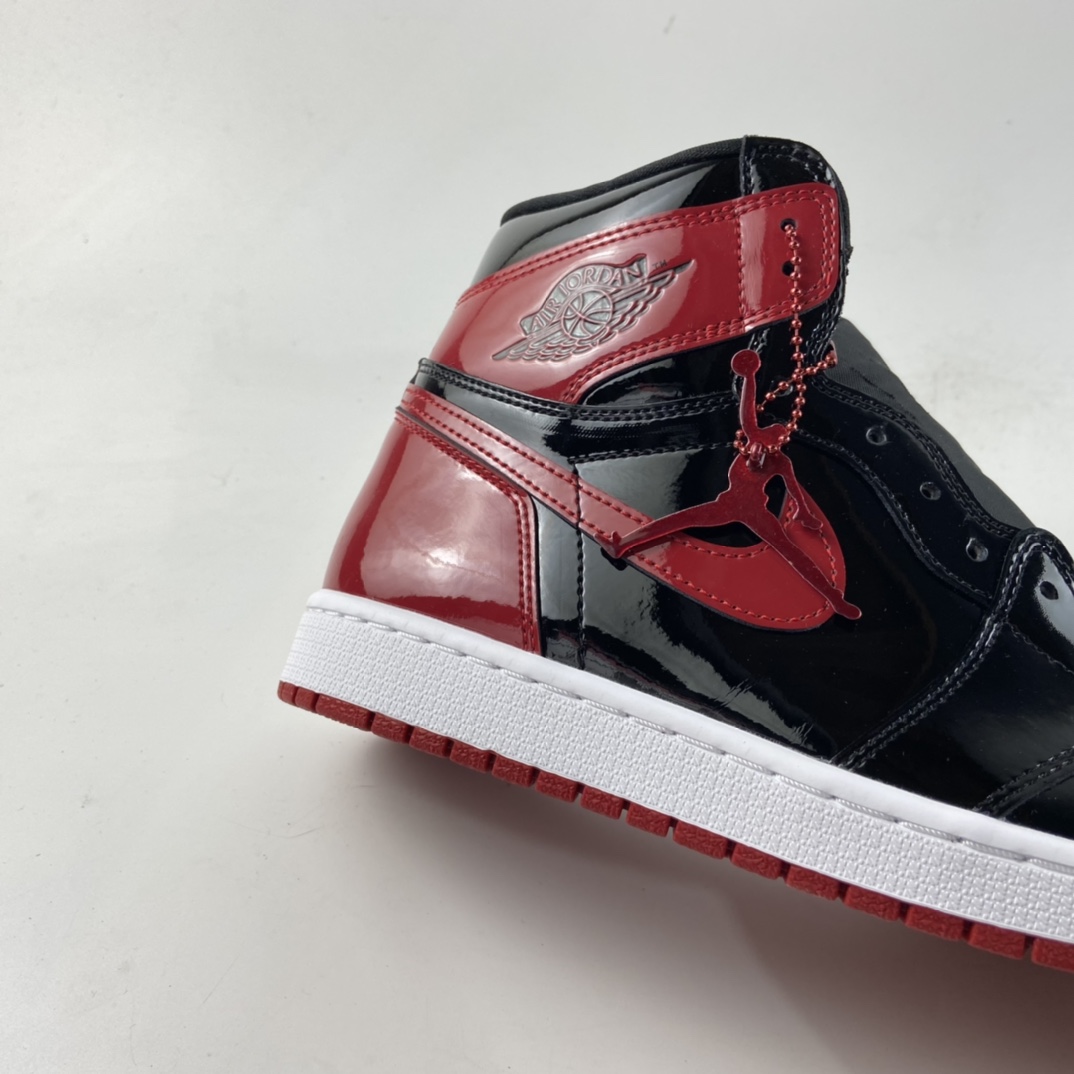 P450  Air Jordan 1 Retro High OG”Bred Patent”AJ1代经典复古经典高帮百搭文化篮球鞋“漆皮黑红禁穿”555088-063