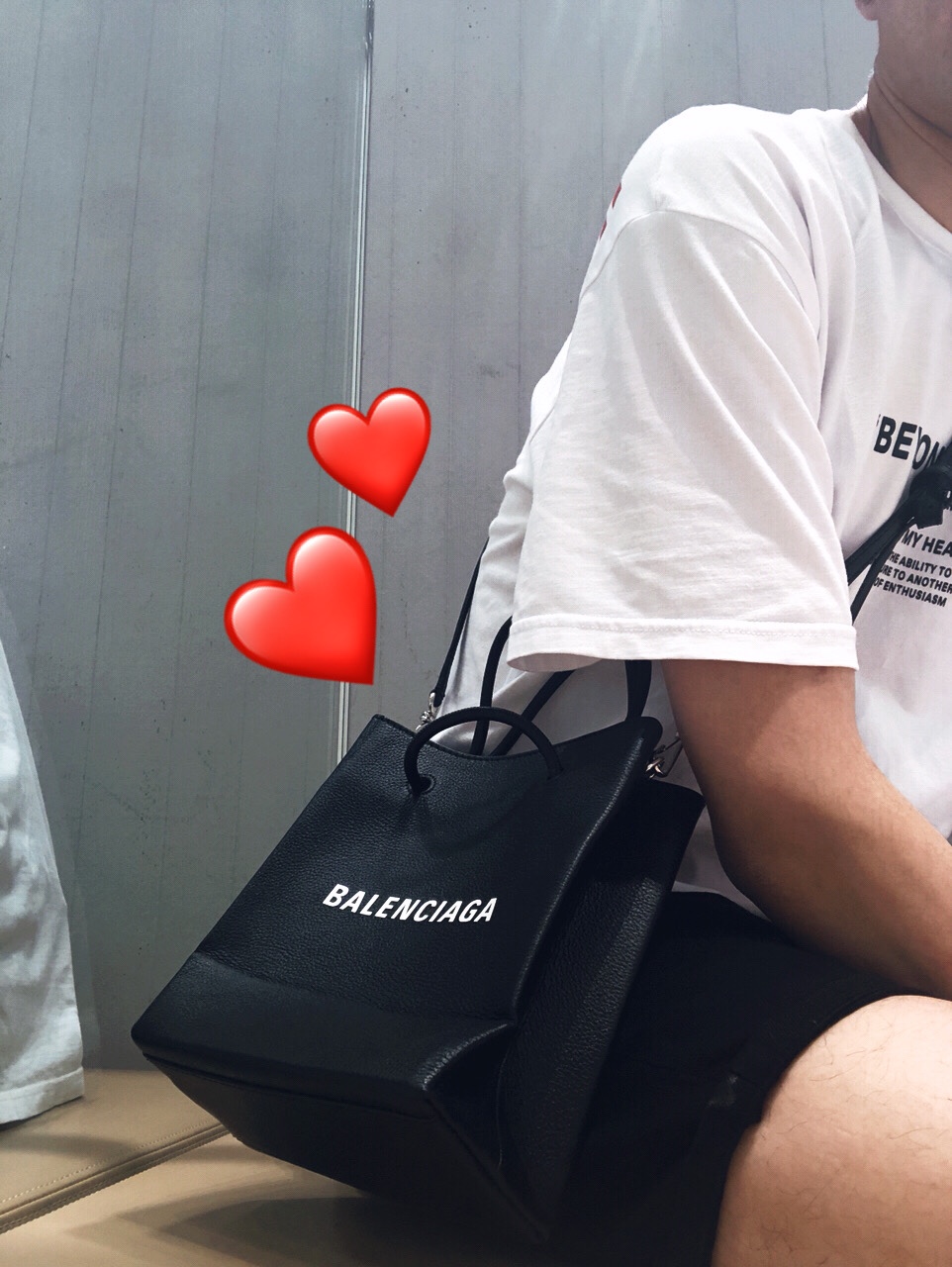 Balenciaga Shopping 20CM Bag 十字纹购物纸袋包 572411黑色