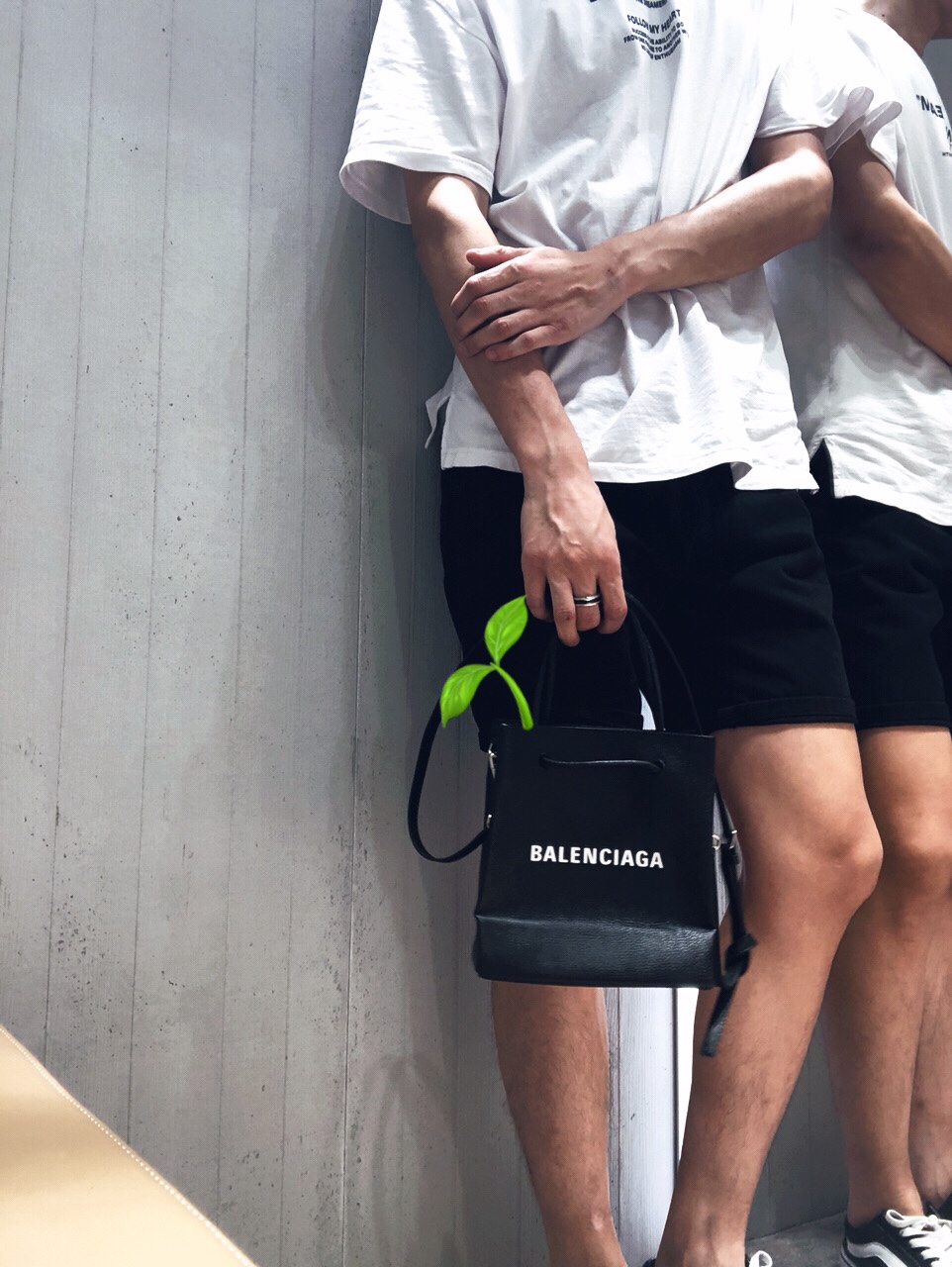 Balenciaga Shopping 20CM Bag 十字纹购物纸袋包 572411黑色