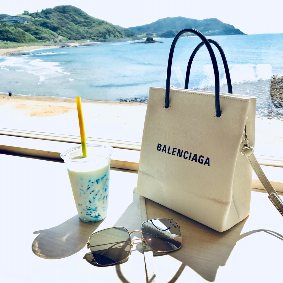 Balenciaga Shopping 20CM Bag 十字纹购物纸袋包 572411白色