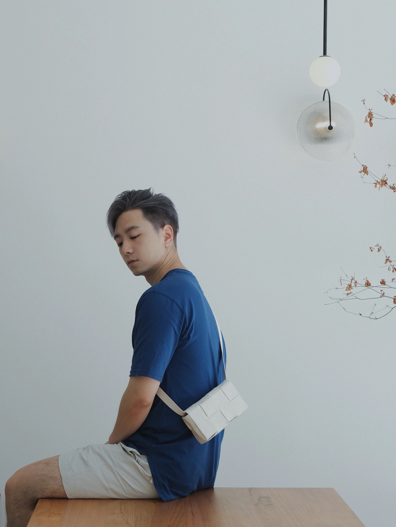 Bottega Veneta葆蝶家 Cassttte四格 651053油蜡皮白色