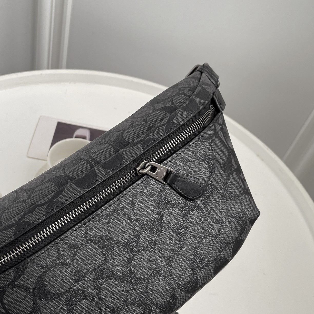 Coach C家 奥莱新款C3228/C1411 男士 LOGO休闲胸包 GRADE 老花斜挎腰包