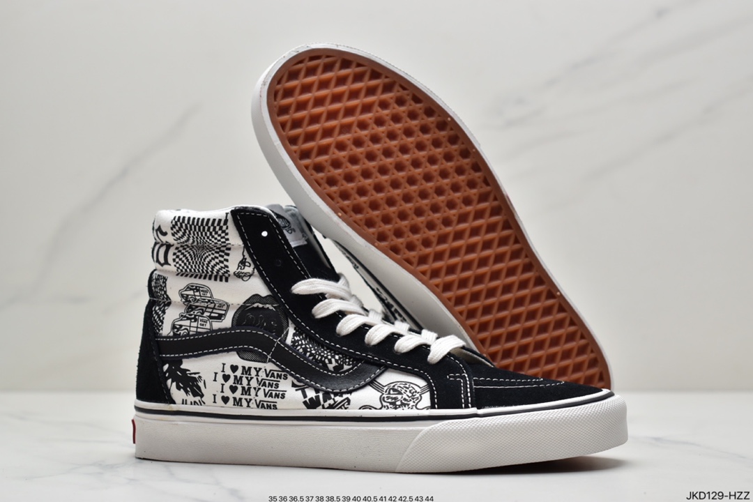 160 万斯VANS SK8-HI 经典高低帮硫化休闲运动帆布板鞋