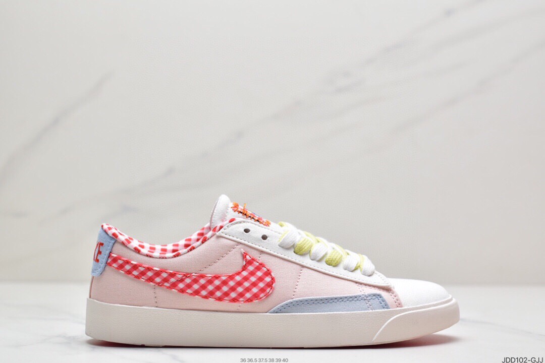 120 耐克NIKE WMNS Blazer Low LX 开拓者 低帮百搭休闲运动帆布板鞋  DJ4665-100