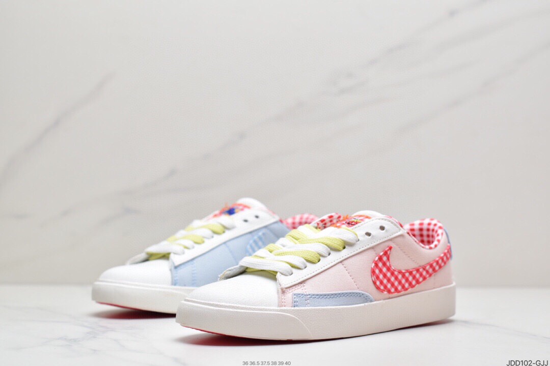120 耐克NIKE WMNS Blazer Low LX 开拓者 低帮百搭休闲运动帆布板鞋  DJ4665-100
