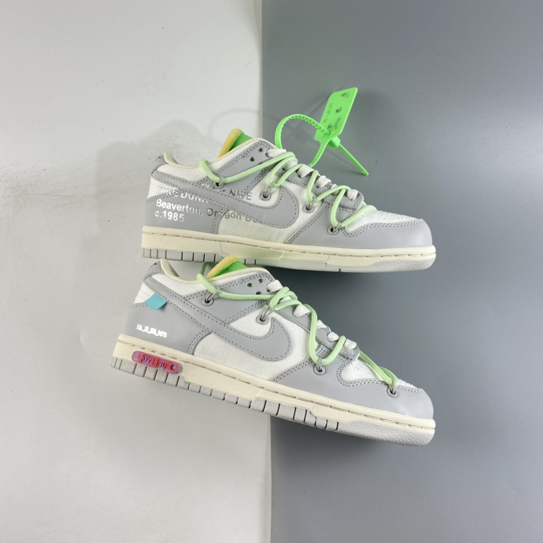 P400  VIRGIL ABLOH设计师独立品牌Off-White x Nike SB Dunk Low”The 50”扣篮系列低帮经典百搭休闲运动板鞋 DM1602-108