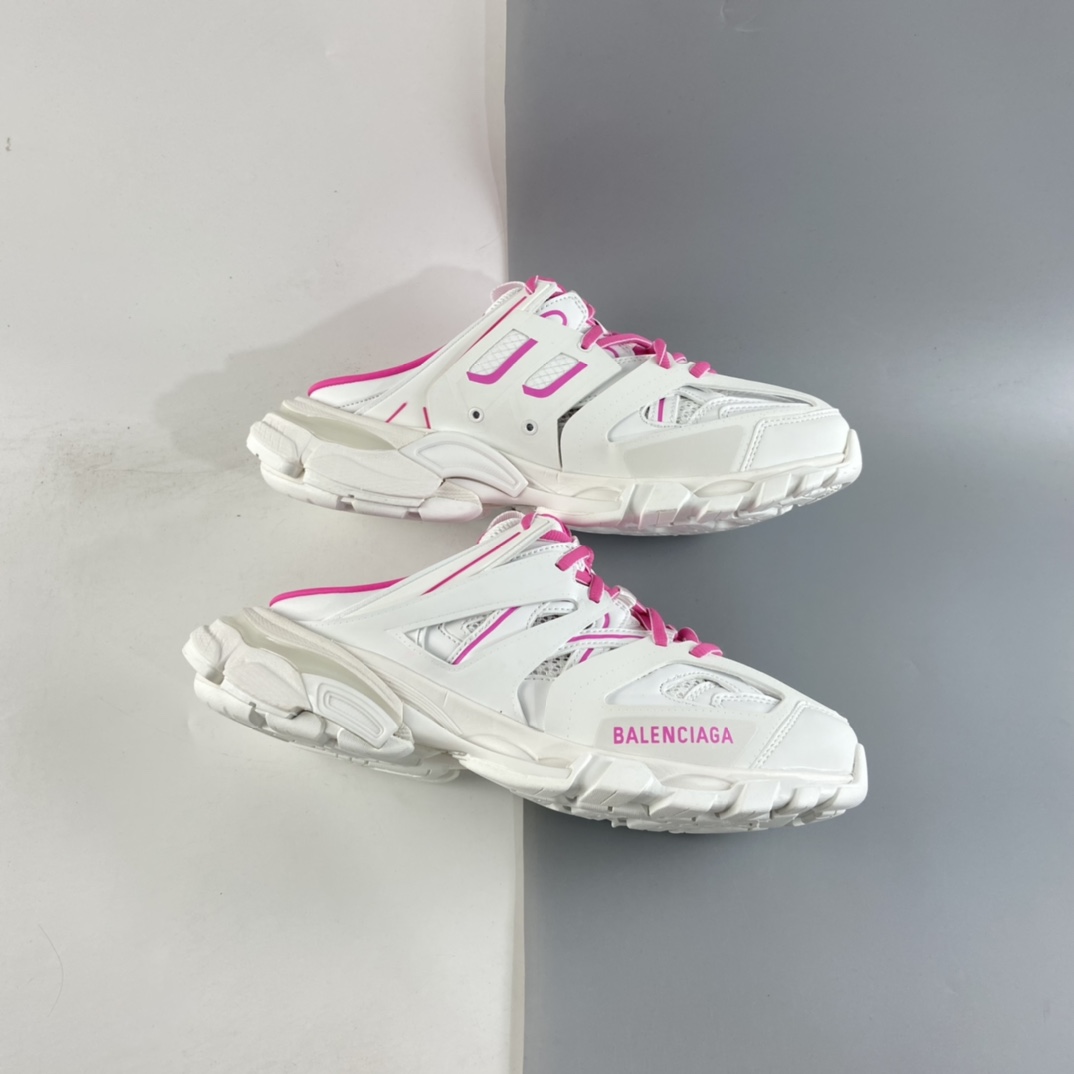 P400  Balenciaga Sneaker Tess s.Gomma MAILLE WHITE/ORANGE 2021ss 巴黎世家3.0 三代户外概念鞋 半拖 W3CP69055