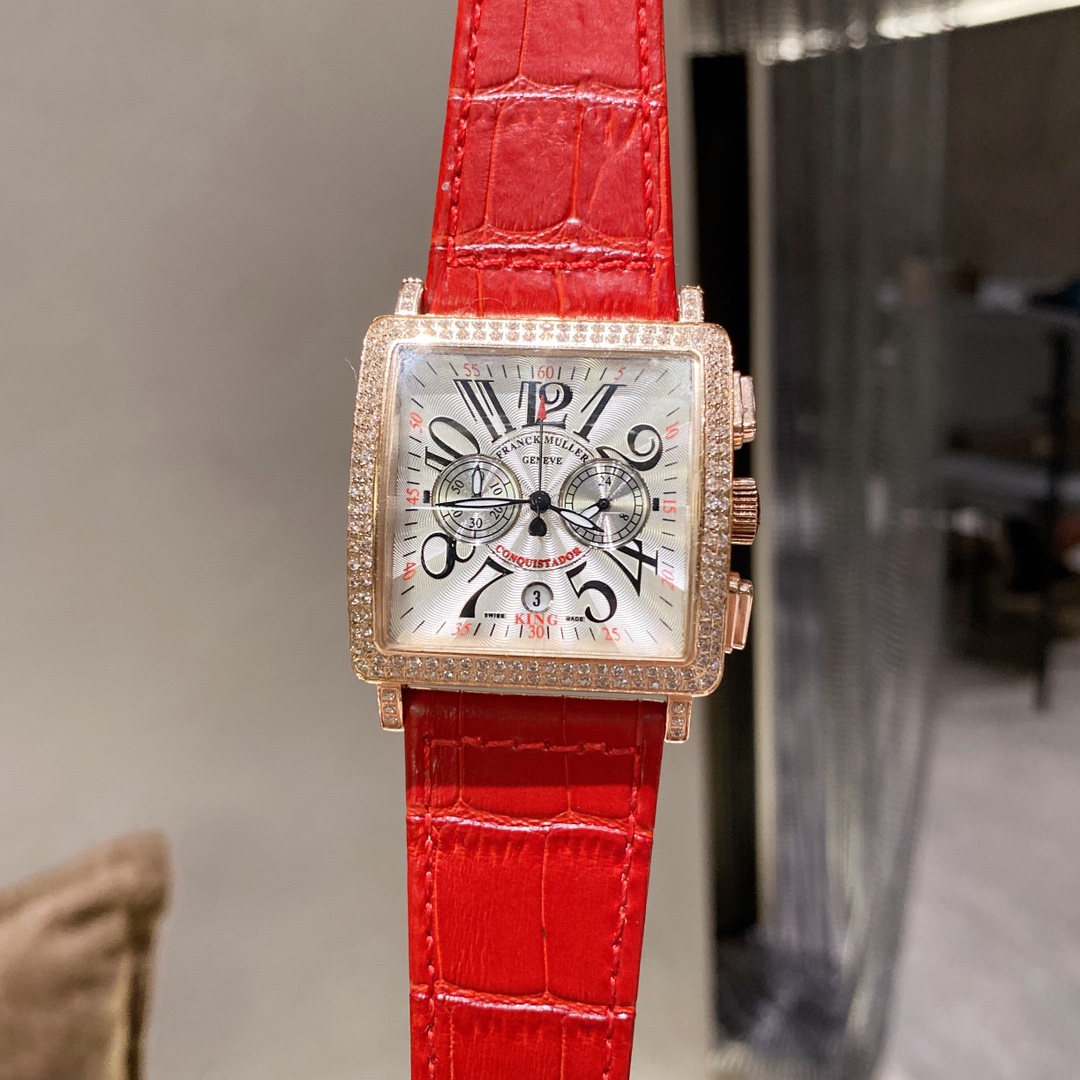 Fashionable Swiss Stone Core Watch with Post-Gay Bridge Design and German Calf Skin Strap