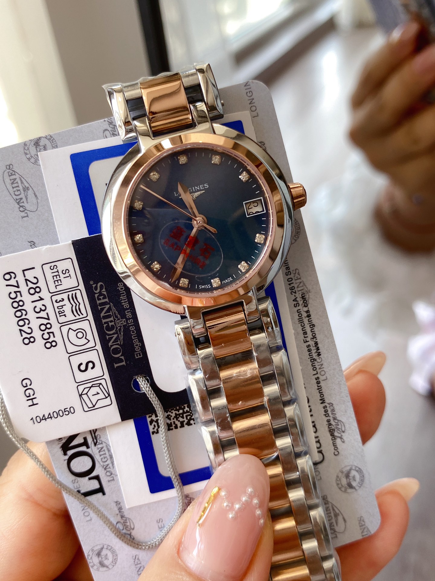 [LONGINES Watches]Batch 9527 Rose DiamondLongines Longines LONGINESV8 Taiwa