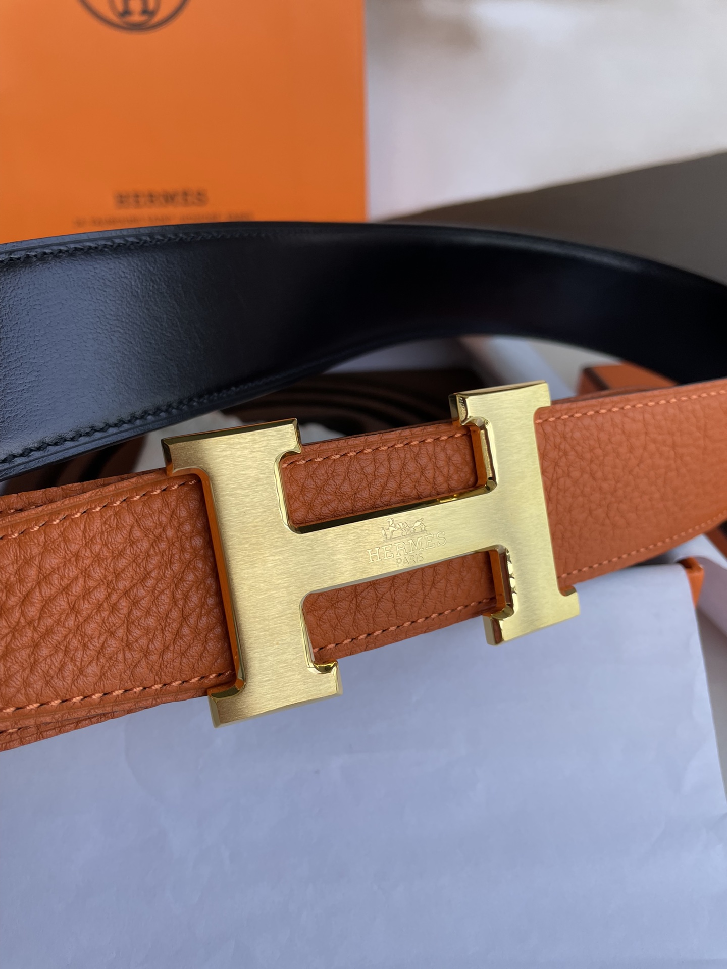 Hermes Style Leather Men's Belts Lookbook Reference image 2