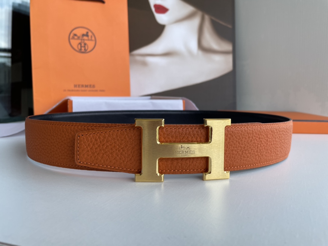 Hermes Style Leather Men's Belts Lookbook Reference image 1