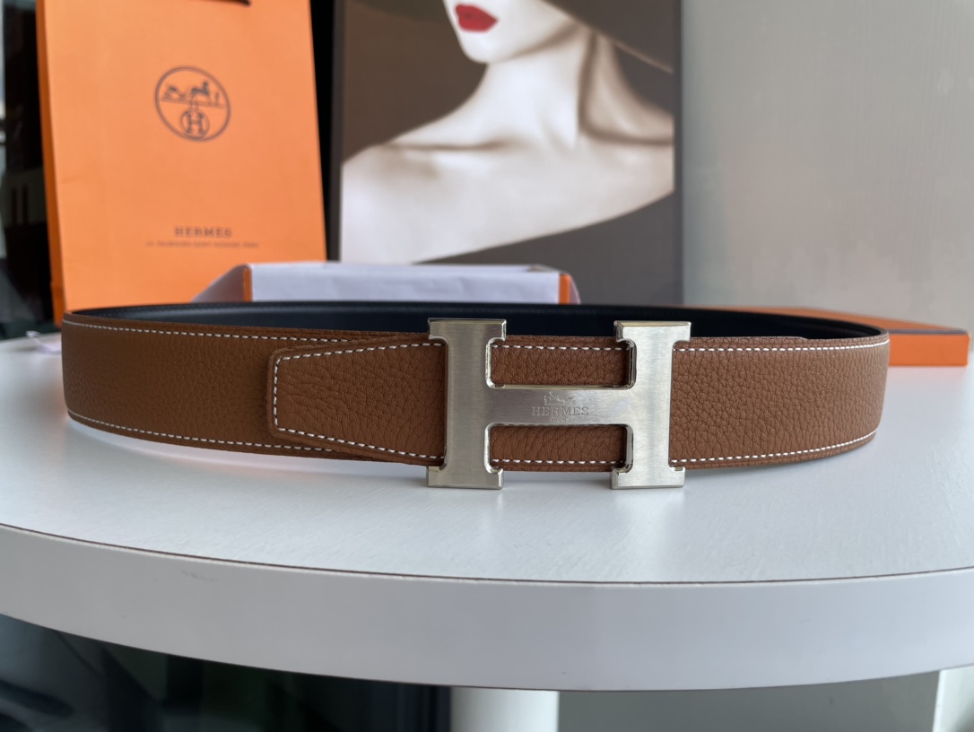 Hermes Style Leather Men's Belts Lookbook Reference image 1