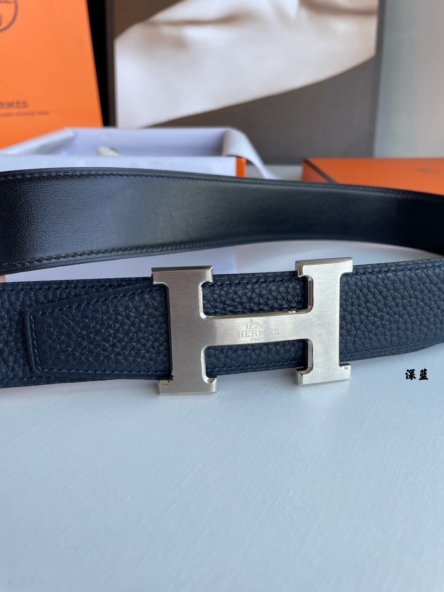 Hermes Style Leather Men's Belts Lookbook Reference image 2