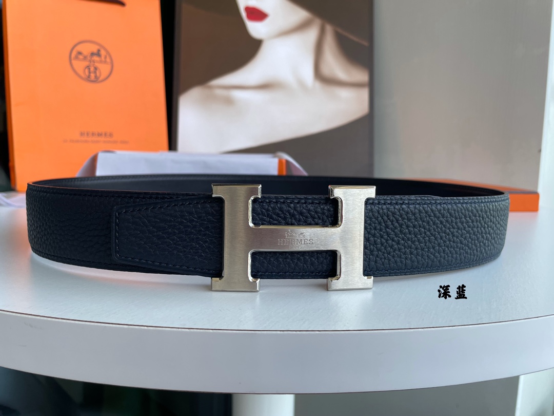 Hermes Style Leather Men's Belts Lookbook Reference image 1