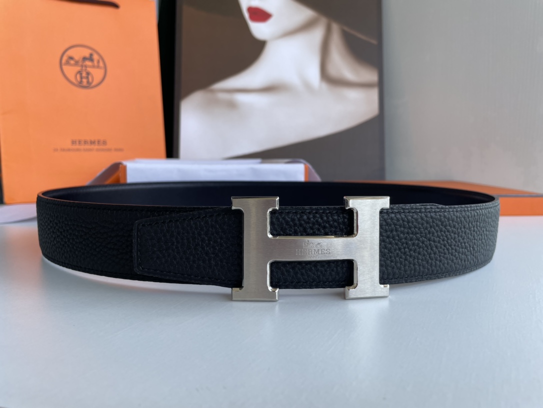 Hermes Style Leather Men's Belts Lookbook Reference image 1