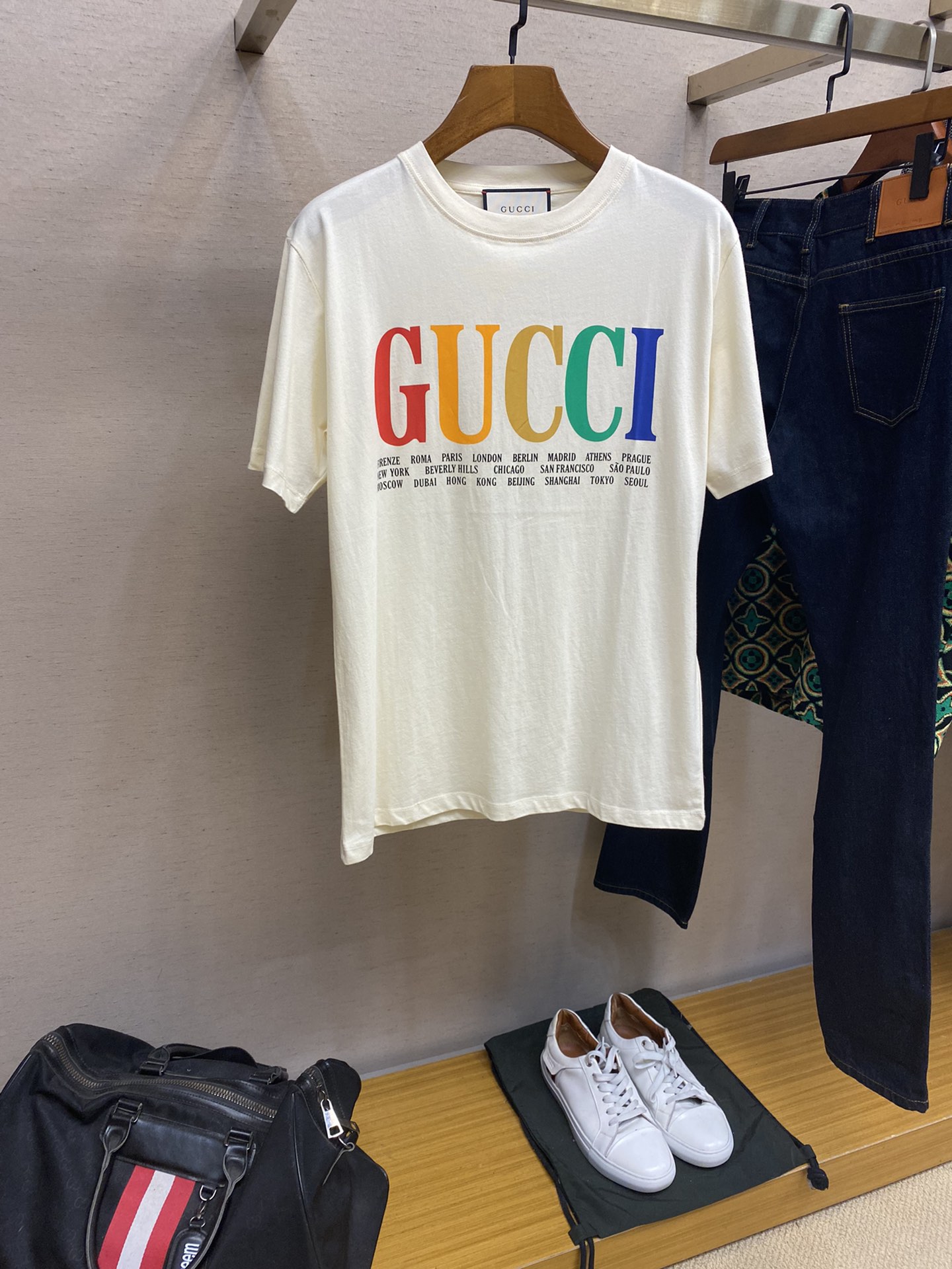 Gucci Clothing T-Shirt Online China
 Printing Cotton Fall Collection Short Sleeve