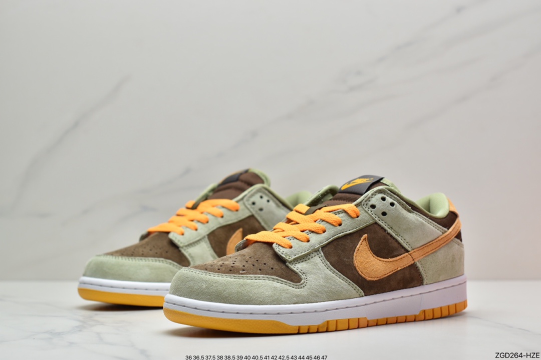 290 SB PGVDDunk Low Se “Dusty Olive” 绿棕橙 DH5360-300