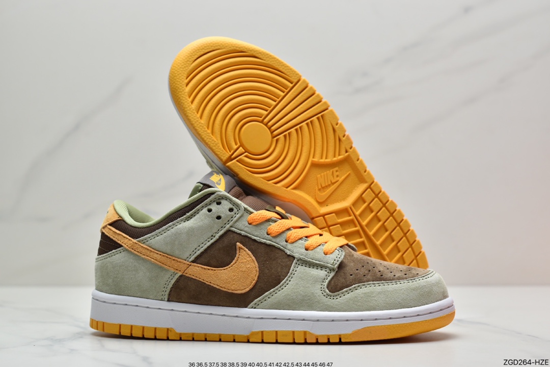 290 SB PGVDDunk Low Se “Dusty Olive” 绿棕橙 DH5360-300