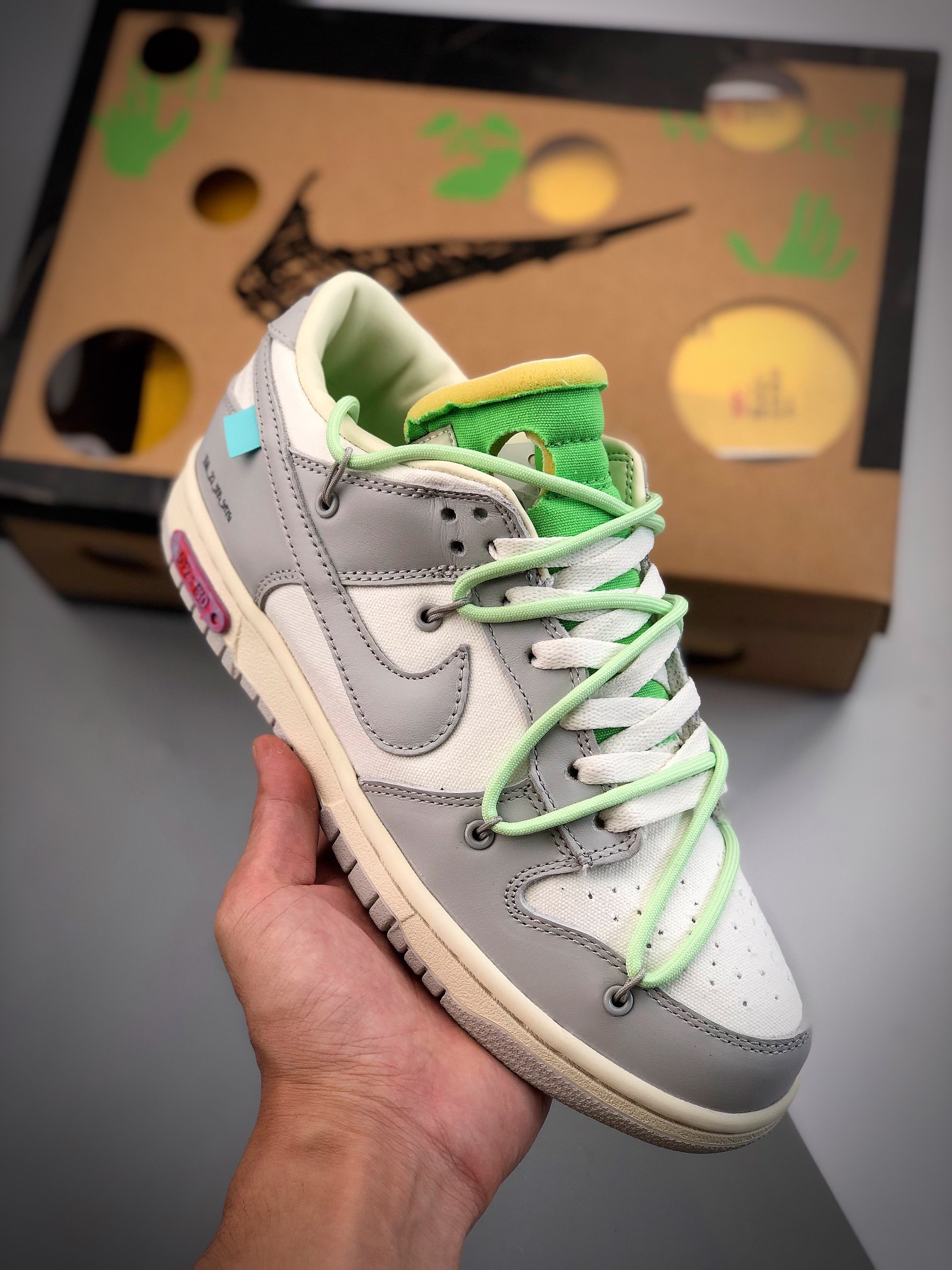 Serie Off-White™ x NK SB Dunk Low "The 50" Producido por fábrica de calidad pura original, caja original, horma origina…
