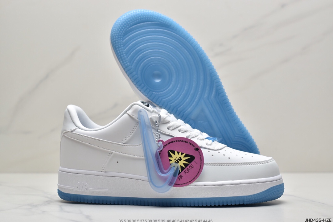190 Nike Wmns Air Force 1 ’07 Low”UV White/University Blue Pack” DA8301-100