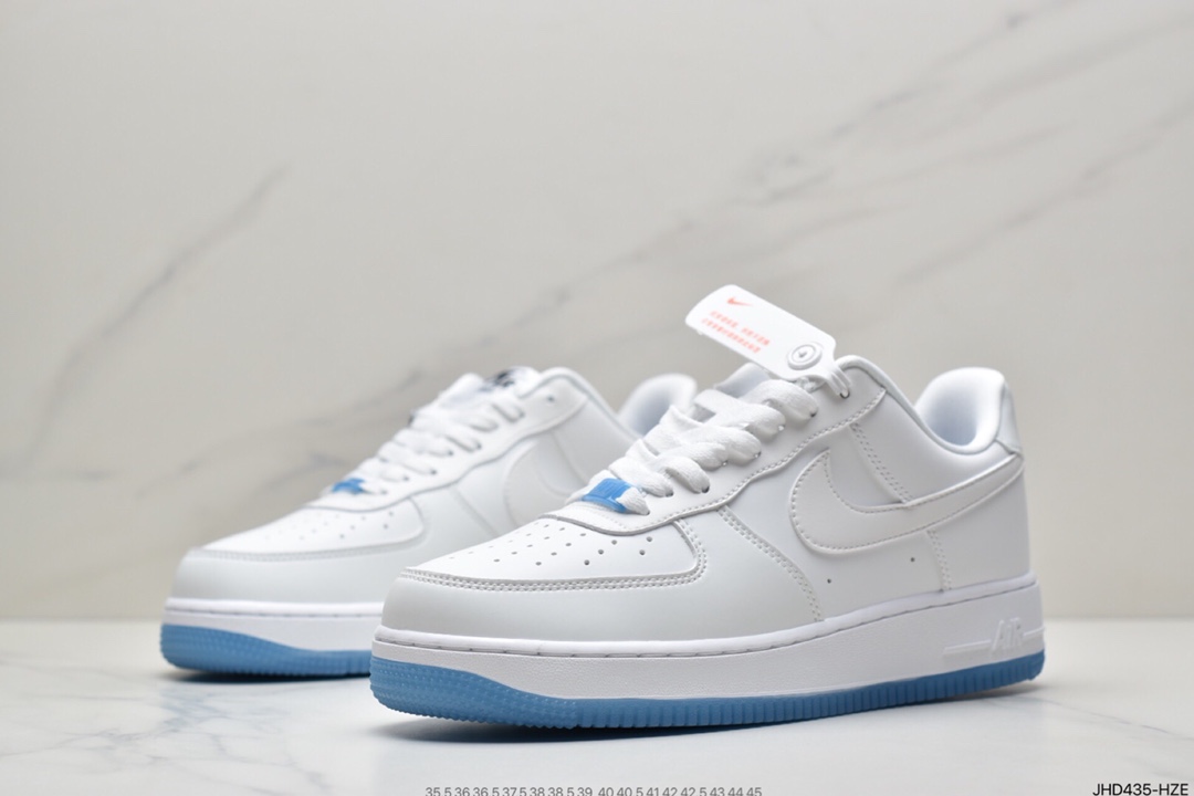 190 Nike Wmns Air Force 1 ’07 Low”UV White/University Blue Pack” DA8301-100