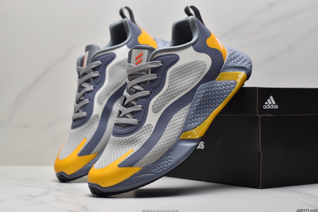 180  Adidas 阿迪达斯 AlphaBounce Beyond m 阿尔法三代 网面休闲跑步鞋 CG5624