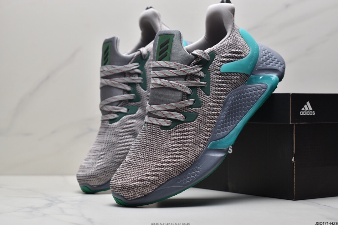 180  Adidas 阿迪达斯 AlphaBounce Beyond m 阿尔法三代 网面休闲跑步鞋 CG5624
