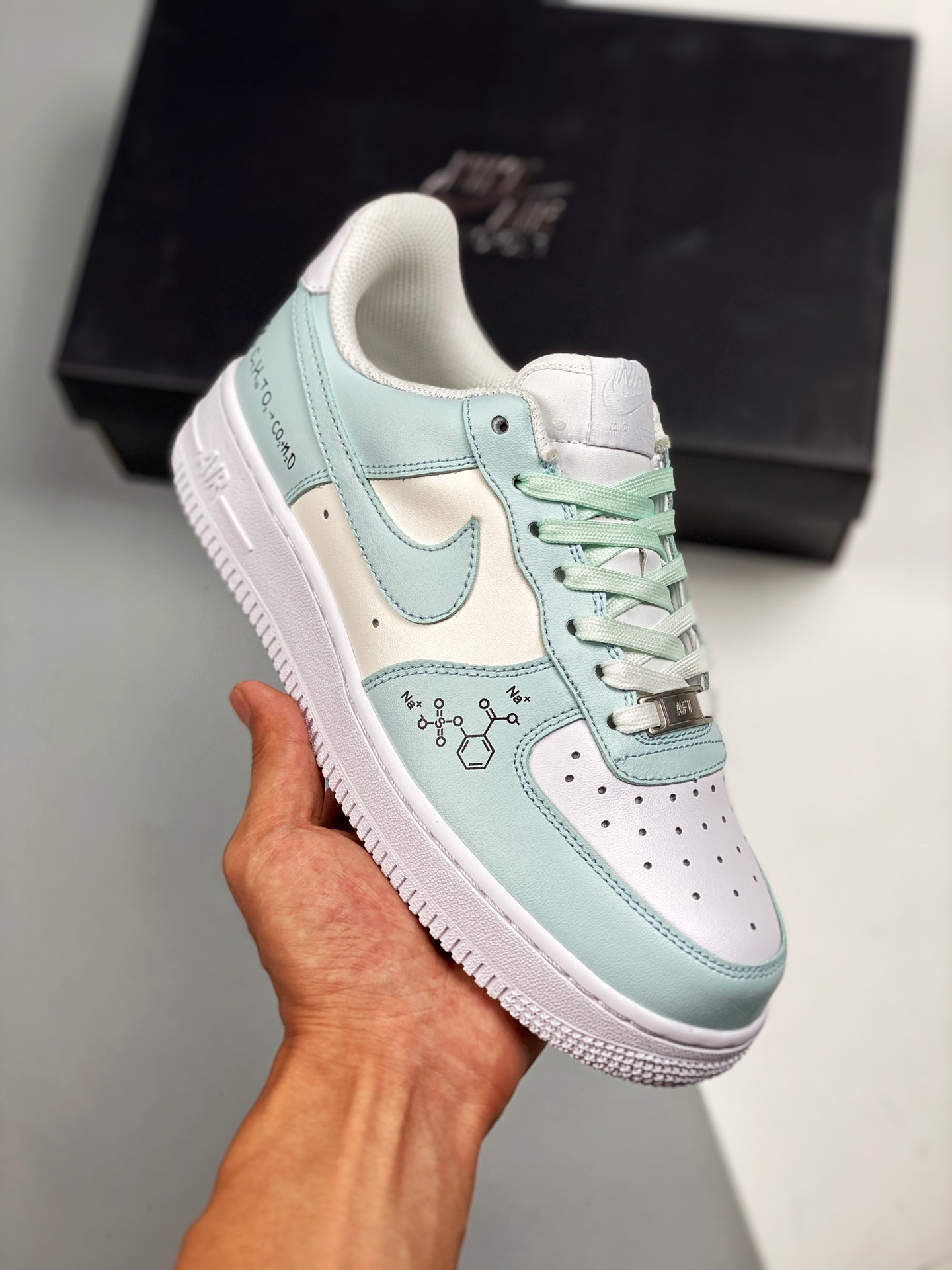 Apoya la tienda 3 Air Force 1 Low tema bidimensional, horma original, cartón original, creando estilo puro de la Fuerza…