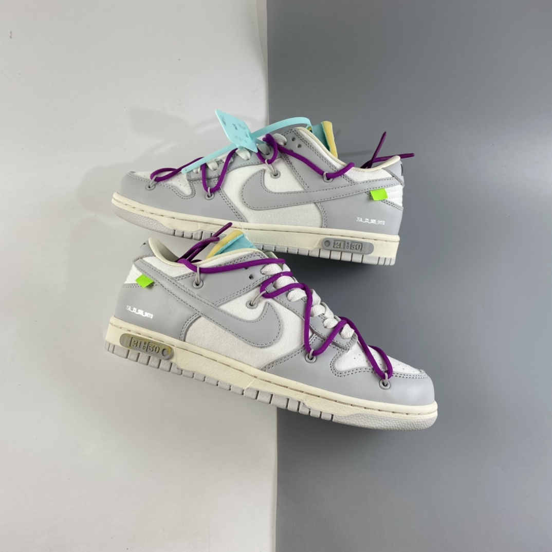 P400  VIRGIL ABLOH设计师独立品牌Off-White x Nike SB Dunk Low”The 50”扣篮系列低帮经典百搭休闲运动板鞋 DM1602-100