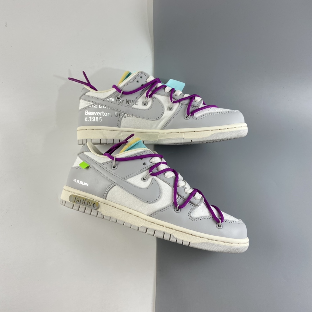 P400  VIRGIL ABLOH设计师独立品牌Off-White x Nike SB Dunk Low”The 50”扣篮系列低帮经典百搭休闲运动板鞋 DM1602-100