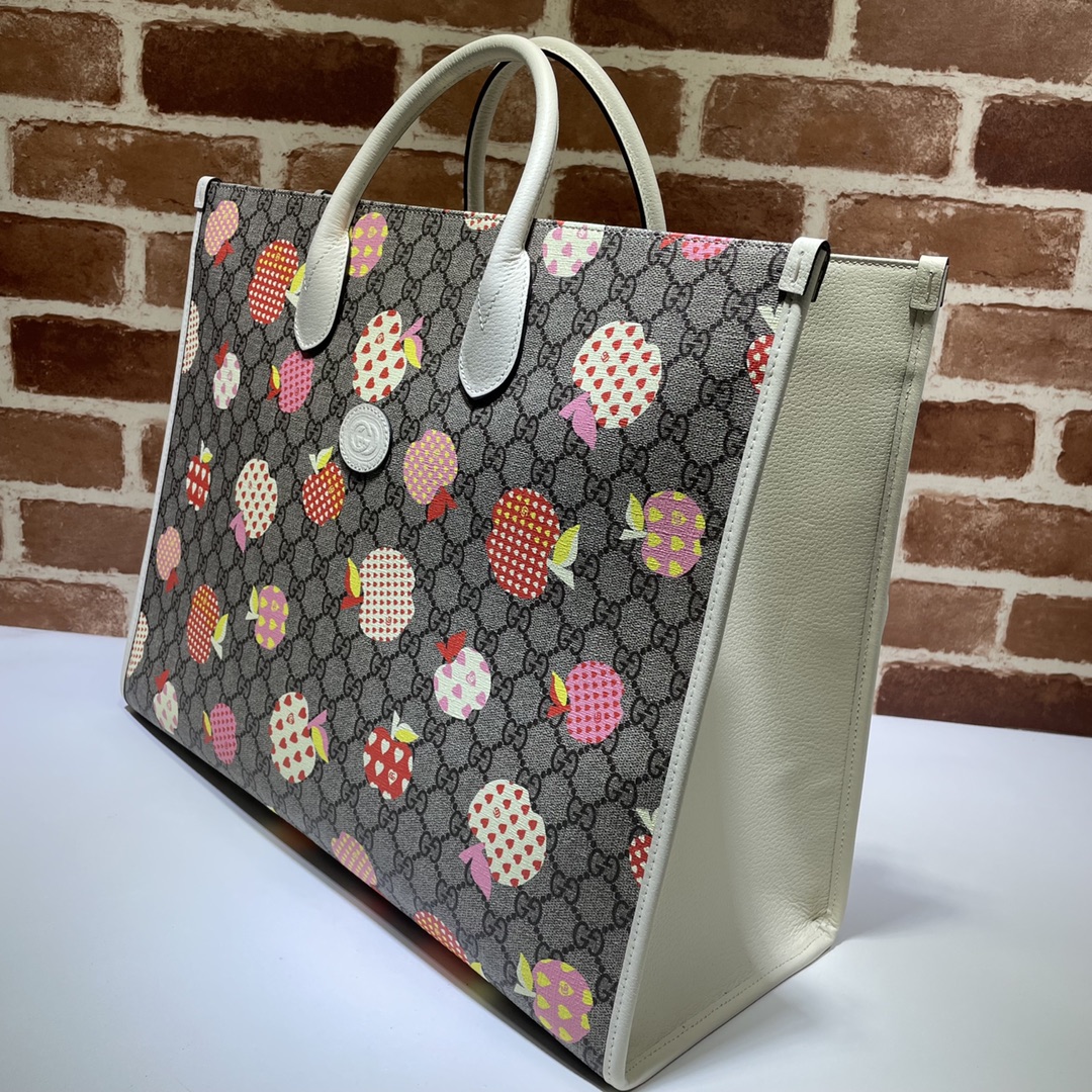 GUCCI古驰心苹果图案大号托特包659980