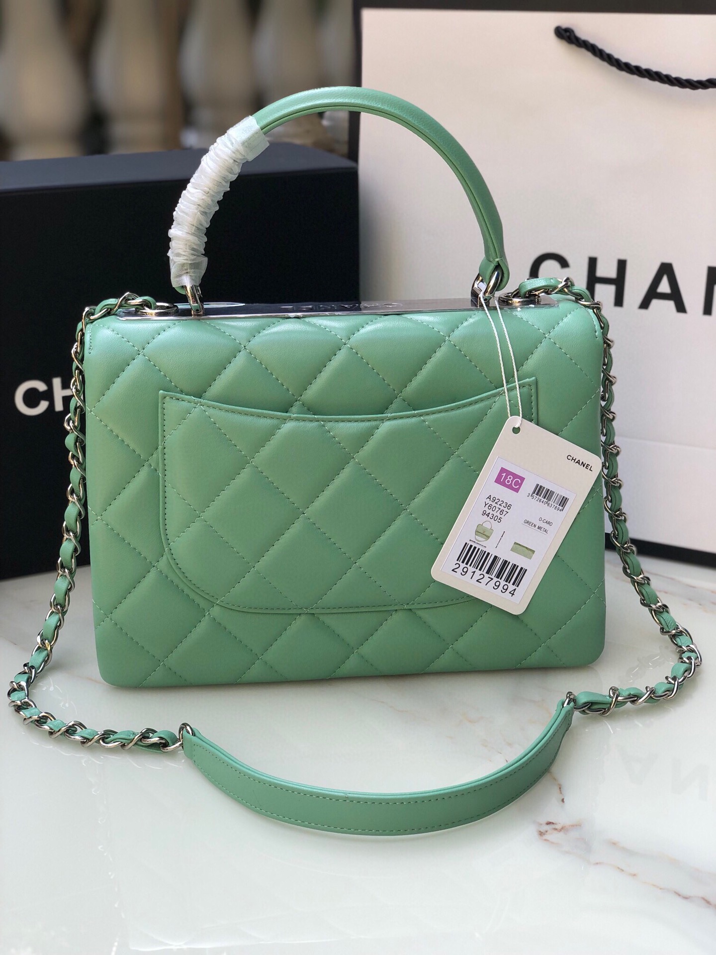 Chanel92236原单质量经典之作华丽与气质的前沿是你意想不到的尊贵皮种:原单进口小羊皮里配原版布五