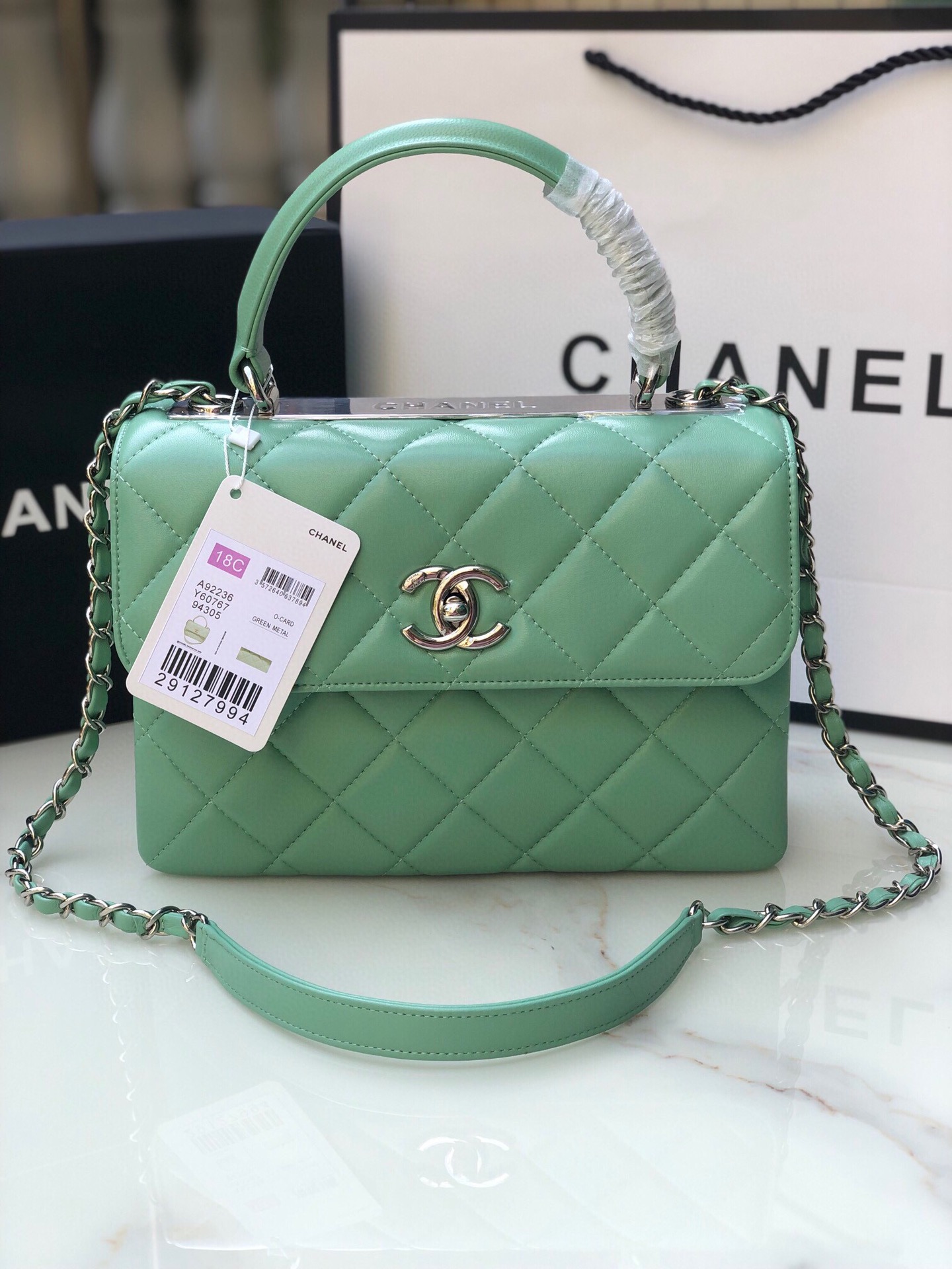 Chanel92236原单质量经典之作华丽与气质的前沿是你意想不到的尊贵皮种:原单进口小羊皮里配原版布五