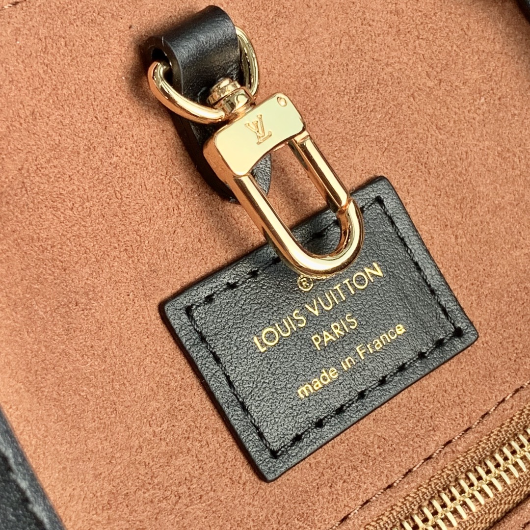 Louis Vuitton LV Onthego MM 豹纹印花托特包 M58521焦糖色