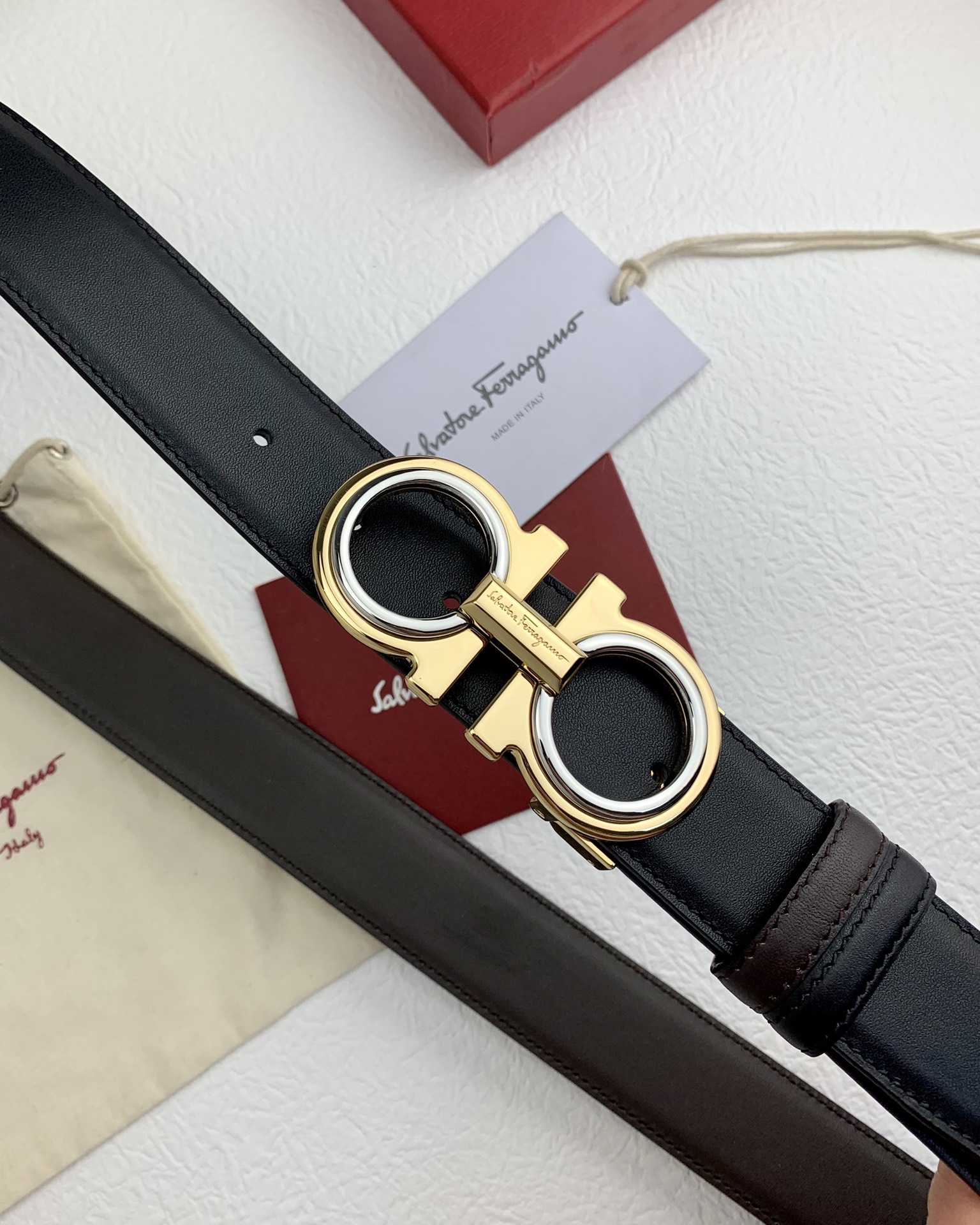 菲拉格慕 Ferragamo 高定典藏奢华工坊高定皮带腰带配饰 #4FA08406 3