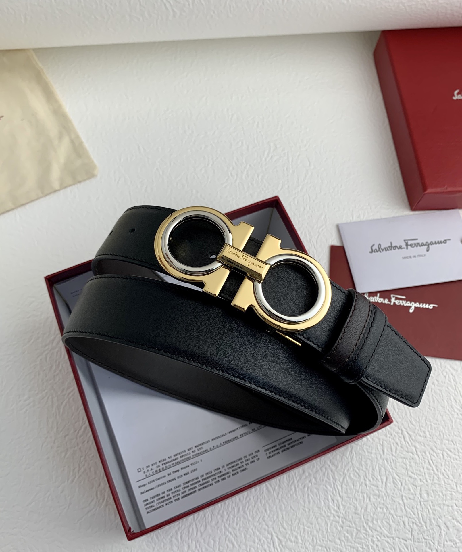 菲拉格慕 Ferragamo 高定典藏奢华工坊高定皮带腰带配饰 #4FA08406 6