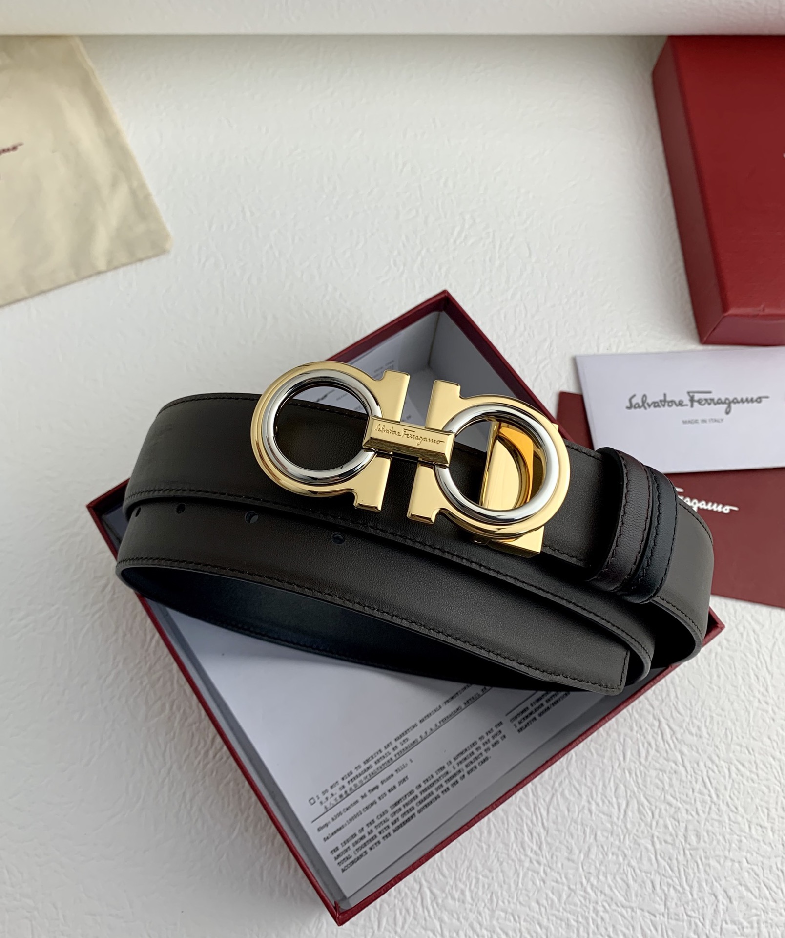 菲拉格慕 Ferragamo 高定典藏奢华工坊高定皮带腰带配饰 #4FA08406 5