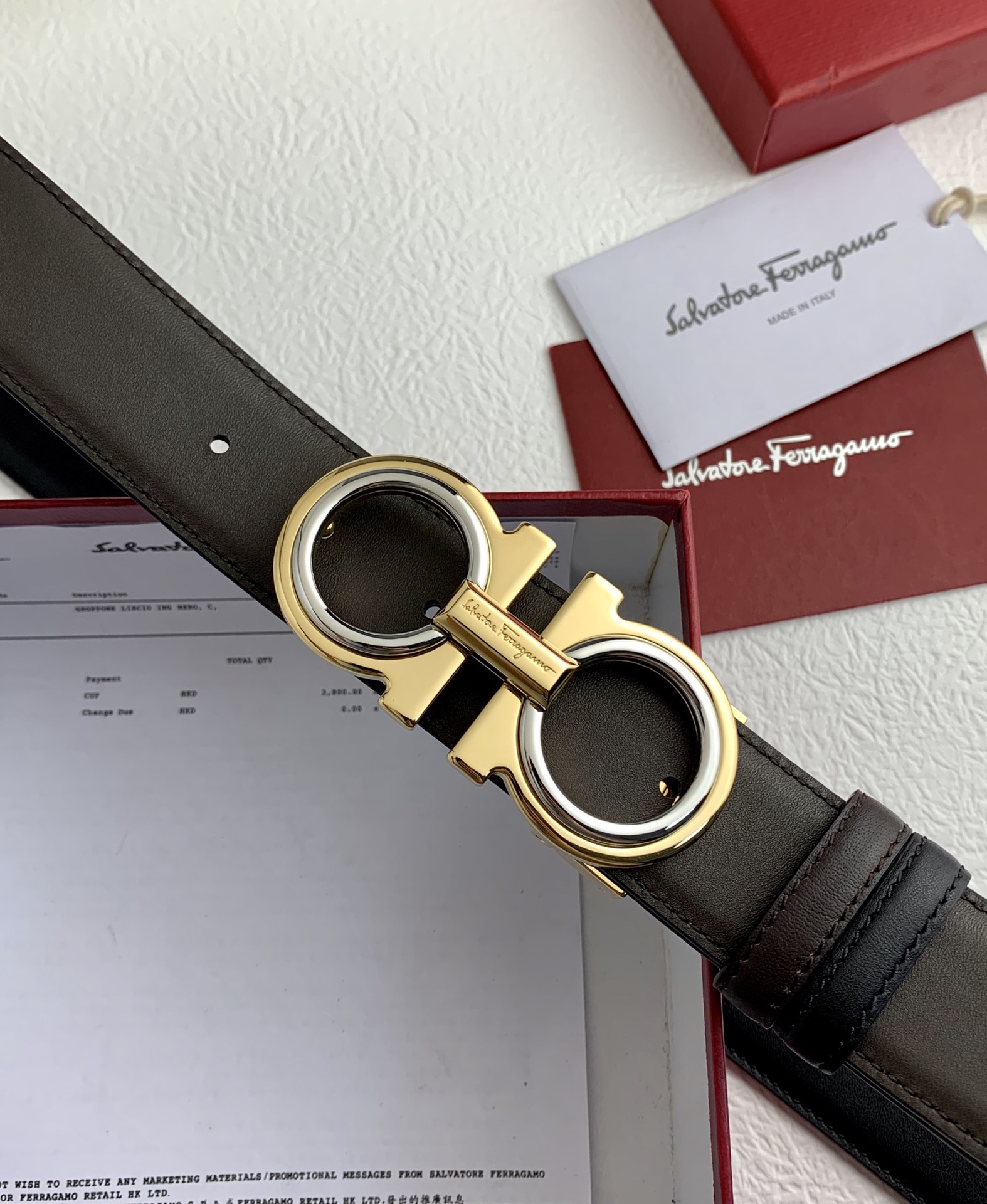 菲拉格慕 Ferragamo 高定典藏奢华工坊高定皮带腰带配饰 #4FA08406 4