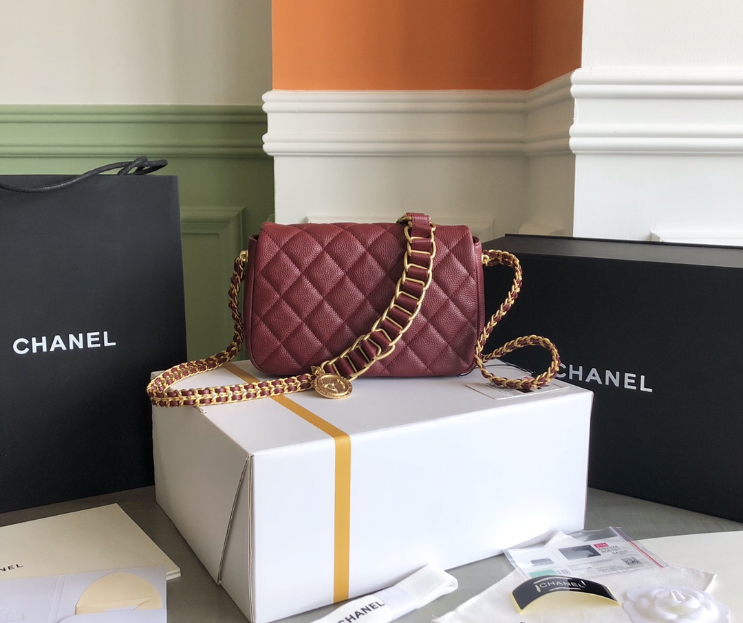 Premium Platinum Edition Chanel ❥2021 Métiers d'Art Gold Coin Bag 2