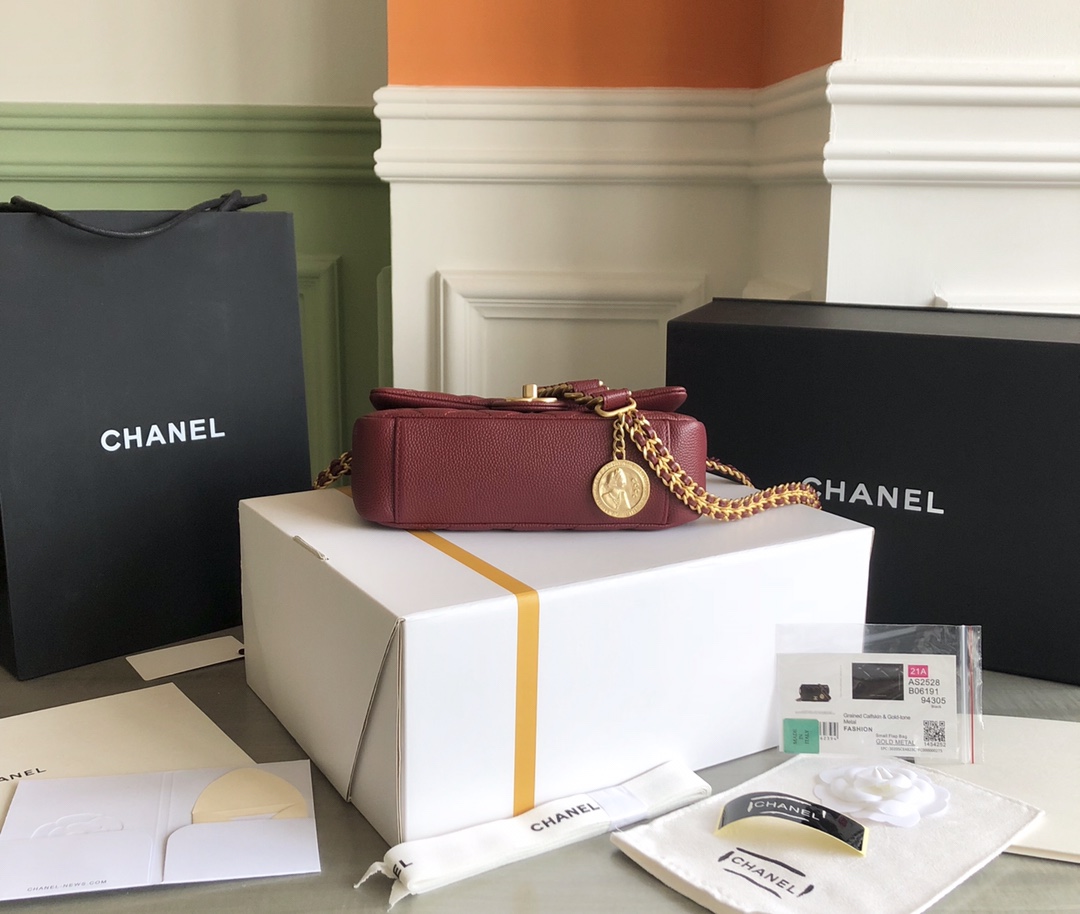 Premium Platinum Edition Chanel ❥2021 Métiers d'Art Gold Coin Bag 4