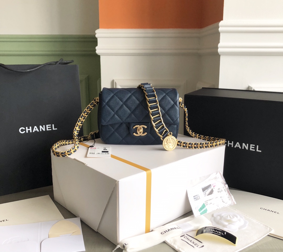 Chanel 2023 Advanced Handmade Gold Coin Bag