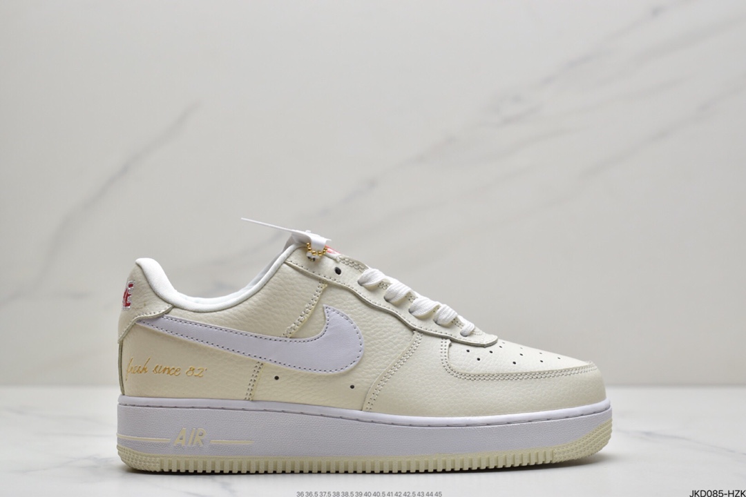 160 耐克Nike Air Force 107 LOW PRM EMB”Popcorn”原装级别 CW2919-100