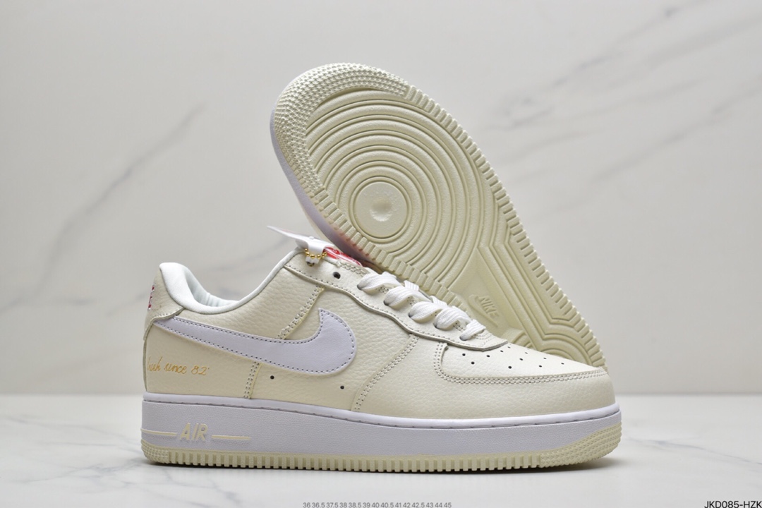160 耐克Nike Air Force 107 LOW PRM EMB”Popcorn”原装级别 CW2919-100