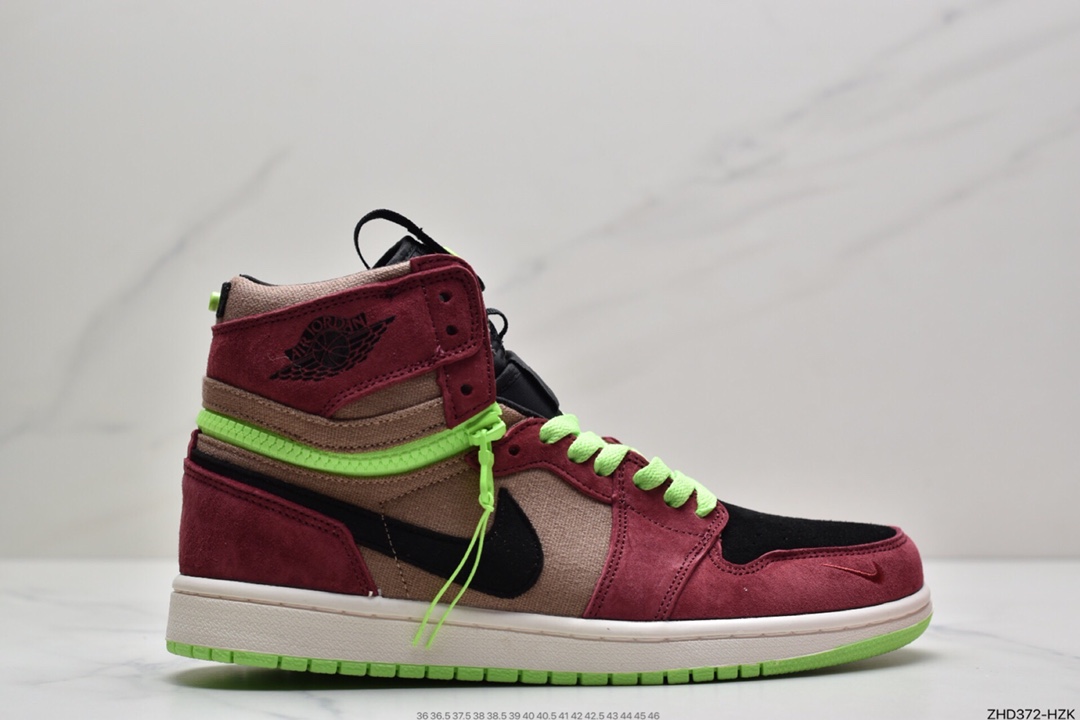 300 Air Jordan 1 Switch ” Light Smoke Grey ” 烟灰拉链  CW6576-100