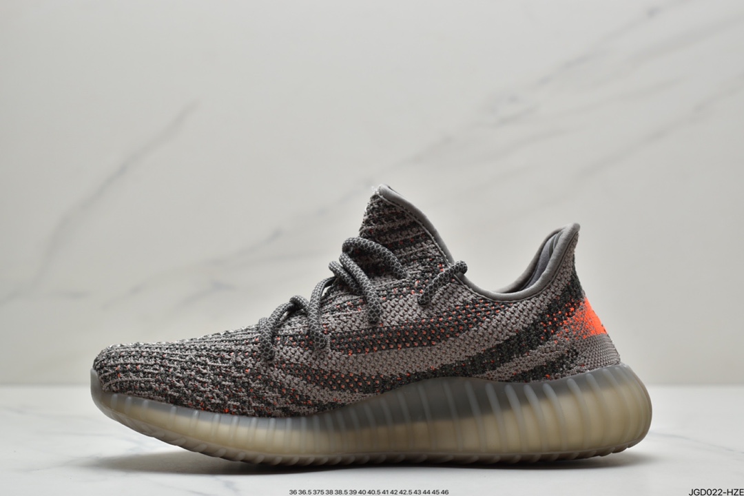 180 Yeezy Boost 350 V2 灰橙满天星 GW1229