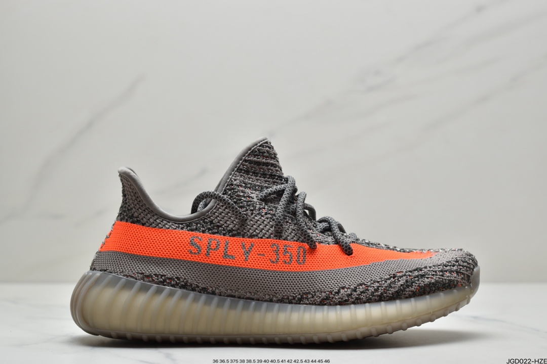 180 Yeezy Boost 350 V2 灰橙满天星 GW1229
