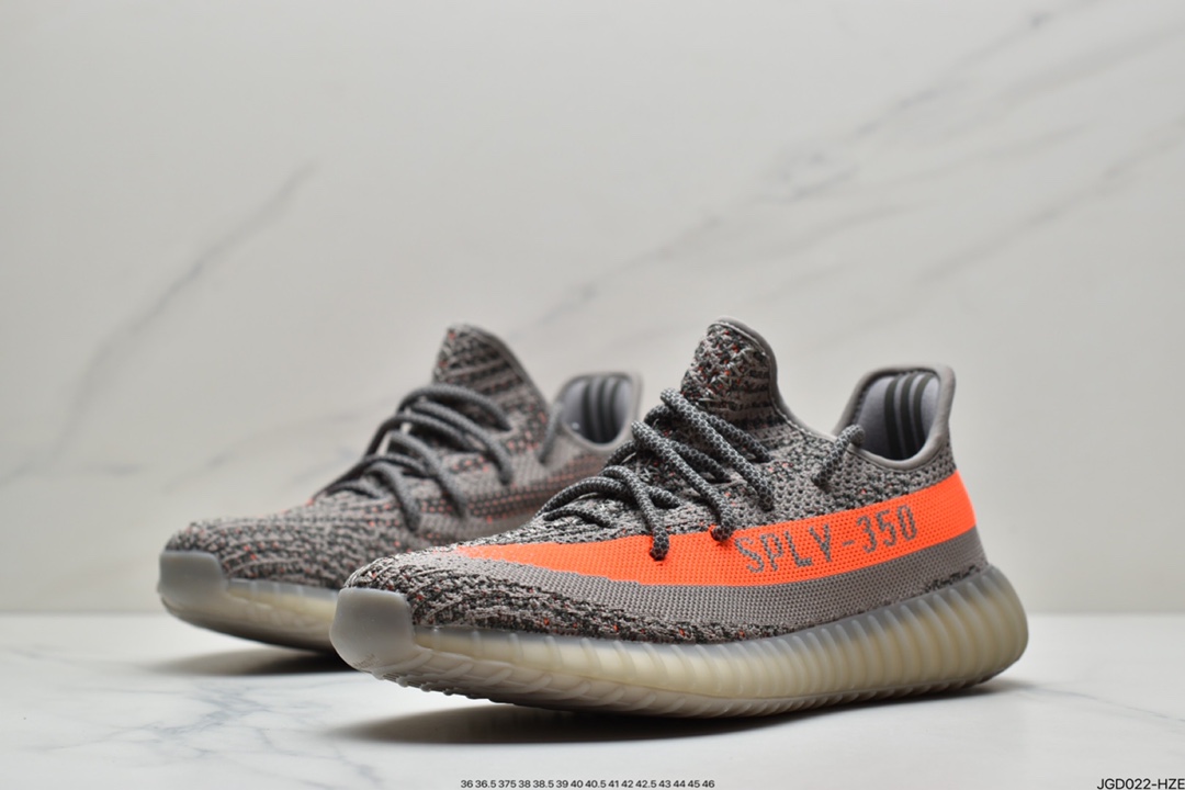 180 Yeezy Boost 350 V2 灰橙满天星 GW1229