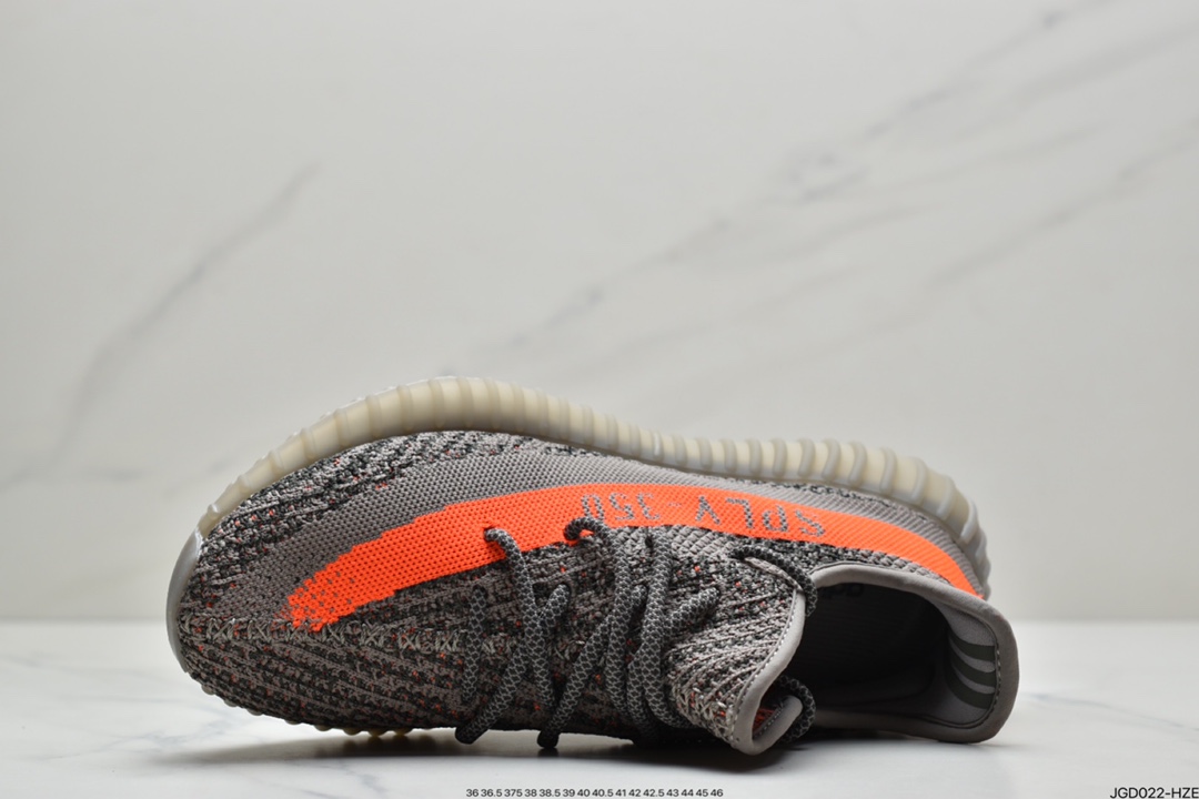180 Yeezy Boost 350 V2 灰橙满天星 GW1229