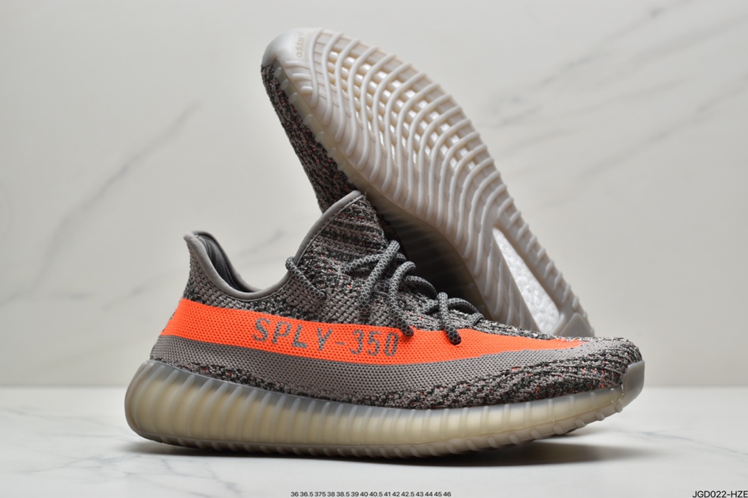 180 Yeezy Boost 350 V2 灰橙满天星 GW1229