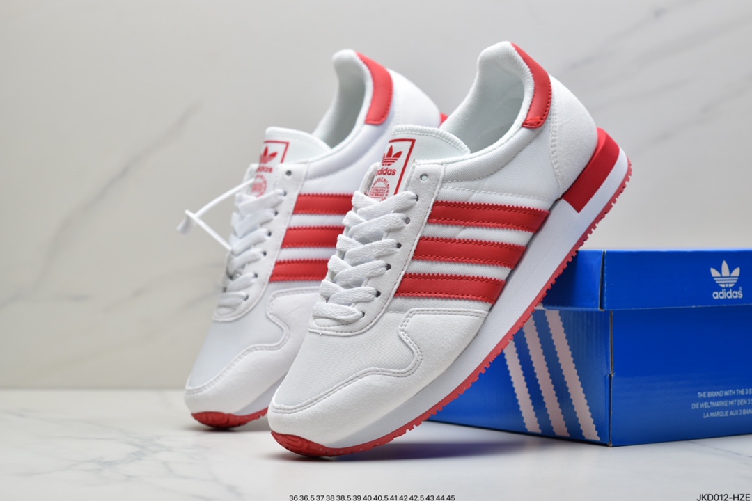 160  ADIDAS 阿迪达斯 三叶草 USA 84 复古鸳鸯双色鞋  FW3278